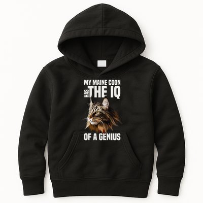 Maine Coon Cat IQ Genius Kids Hoodie