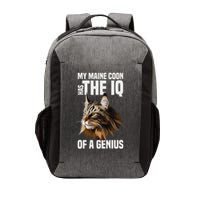 Maine Coon Cat IQ Genius Vector Backpack