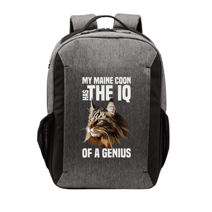 Maine Coon Cat IQ Genius Vector Backpack