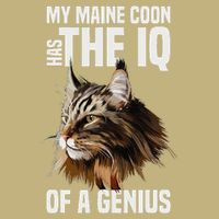 Maine Coon Cat IQ Genius Tall Long Sleeve T-Shirt