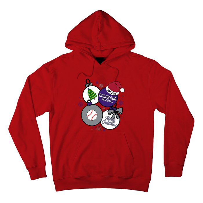 Merry Christmas Colorado Baseball Est 1993 Hoodie