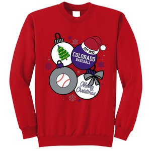 Merry Christmas Colorado Baseball Est 1993 Sweatshirt