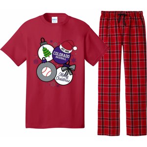 Merry Christmas Colorado Baseball Est 1993 Pajama Set