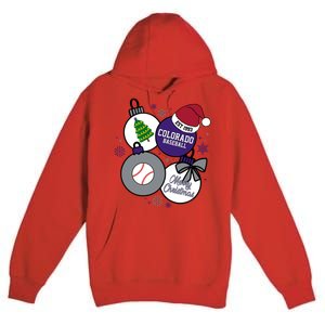 Merry Christmas Colorado Baseball Est 1993 Premium Pullover Hoodie