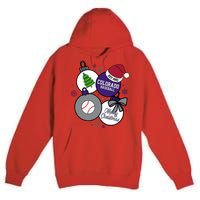 Merry Christmas Colorado Baseball Est 1993 Premium Pullover Hoodie