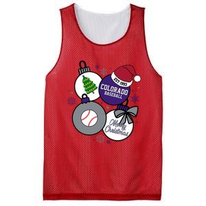 Merry Christmas Colorado Baseball Est 1993 Mesh Reversible Basketball Jersey Tank