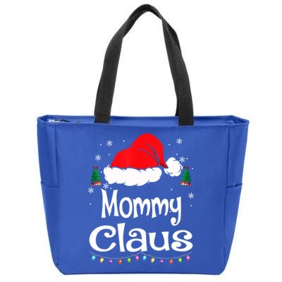 Mommy Claus Cute Gift Christmas Pajama Family Matching Xmas Gift Zip Tote Bag