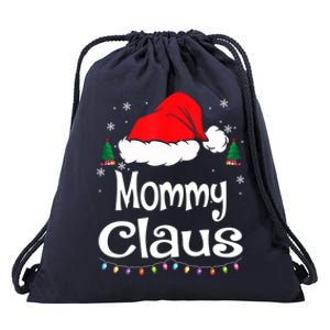 Mommy Claus Cute Gift Christmas Pajama Family Matching Xmas Gift Drawstring Bag