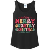 Merry Country Christmas Graphic Ladies Essential Tank