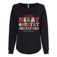 Merry Country Christmas Graphic Womens California Wash Sweatshirt