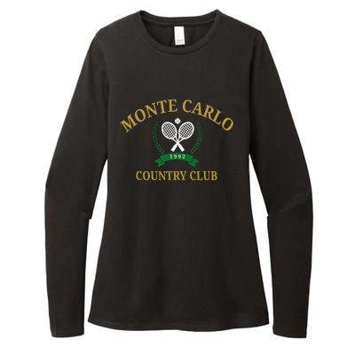 Monte Carlo Country Club Vintage Tennis Aesthetic Womens CVC Long Sleeve Shirt