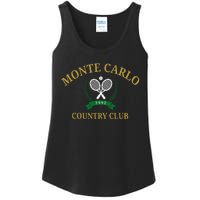 Monte Carlo Country Club Vintage Tennis Aesthetic Ladies Essential Tank