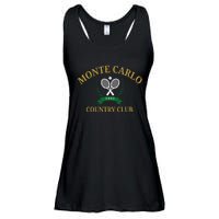 Monte Carlo Country Club Vintage Tennis Aesthetic Ladies Essential Flowy Tank