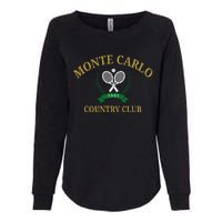 Monte Carlo Country Club Vintage Tennis Aesthetic Womens California Wash Sweatshirt