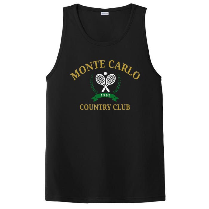 Monte Carlo Country Club Vintage Tennis Aesthetic PosiCharge Competitor Tank