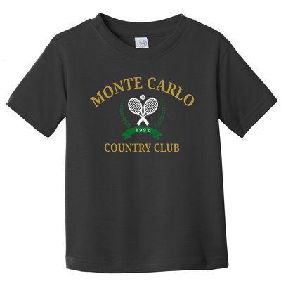 Monte Carlo Country Club Vintage Tennis Aesthetic Toddler T-Shirt