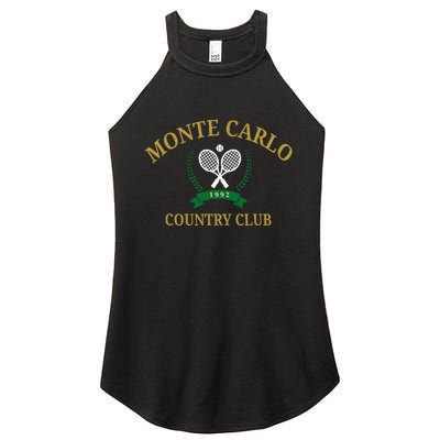 Monte Carlo Country Club Vintage Tennis Aesthetic Women's Perfect Tri Rocker Tank