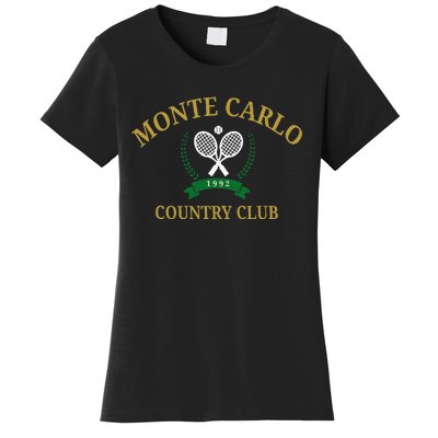 Monte Carlo Country Club Vintage Tennis Aesthetic Women's T-Shirt