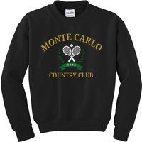 Monte Carlo Country Club Vintage Tennis Aesthetic Kids Sweatshirt