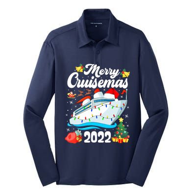 Merry Cruisemas Cruise Funny Christmas Family Xmas Gifts Silk Touch Performance Long Sleeve Polo