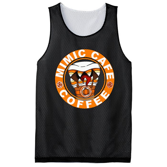 Mimic Cafe Coffee Spicy Pumkin Mesh Reversible Basketball Jersey Tank