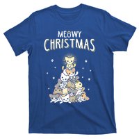 Meowy Christmas Cute Cat Lover Gift T-Shirt