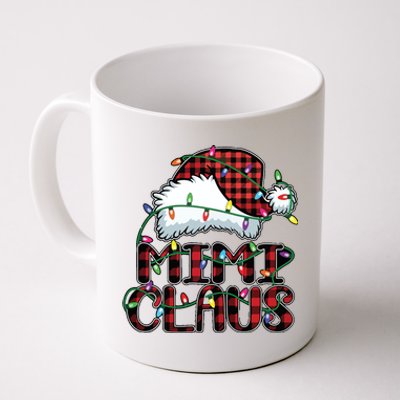 Mimi Claus Christmas Lights Pajama Family Matching Coffee Mug