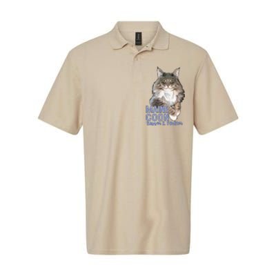 Maine Coon Cat Bigger & Fluffier Funny Softstyle Adult Sport Polo