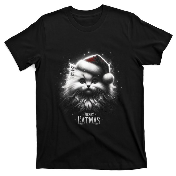 Merry Catmas Cat Lover Funny Christmas T-Shirt