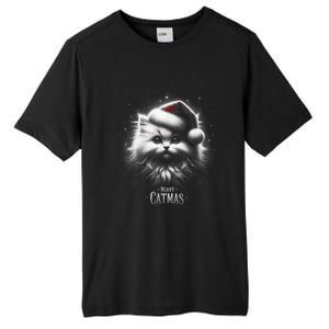 Merry Catmas Cat Lover Funny Christmas Tall Fusion ChromaSoft Performance T-Shirt