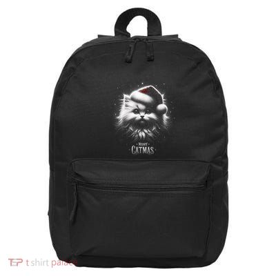 Merry Catmas Cat Lover Funny Christmas 16 in Basic Backpack