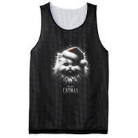 Merry Catmas Cat Lover Funny Christmas Mesh Reversible Basketball Jersey Tank