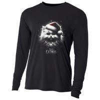 Merry Catmas Cat Lover Funny Christmas Cooling Performance Long Sleeve Crew