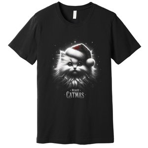 Merry Catmas Cat Lover Funny Christmas Premium T-Shirt