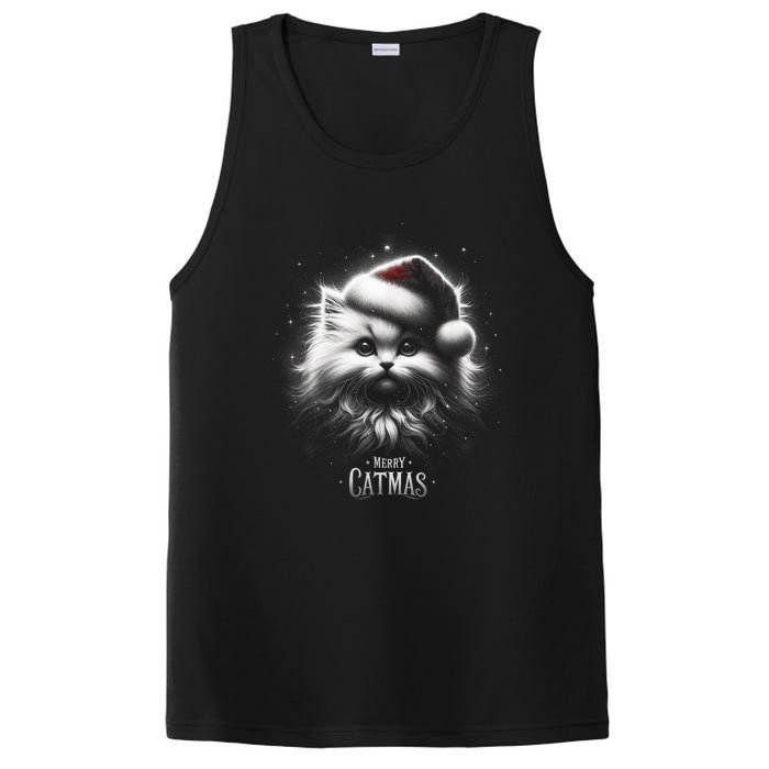 Merry Catmas Cat Lover Funny Christmas PosiCharge Competitor Tank