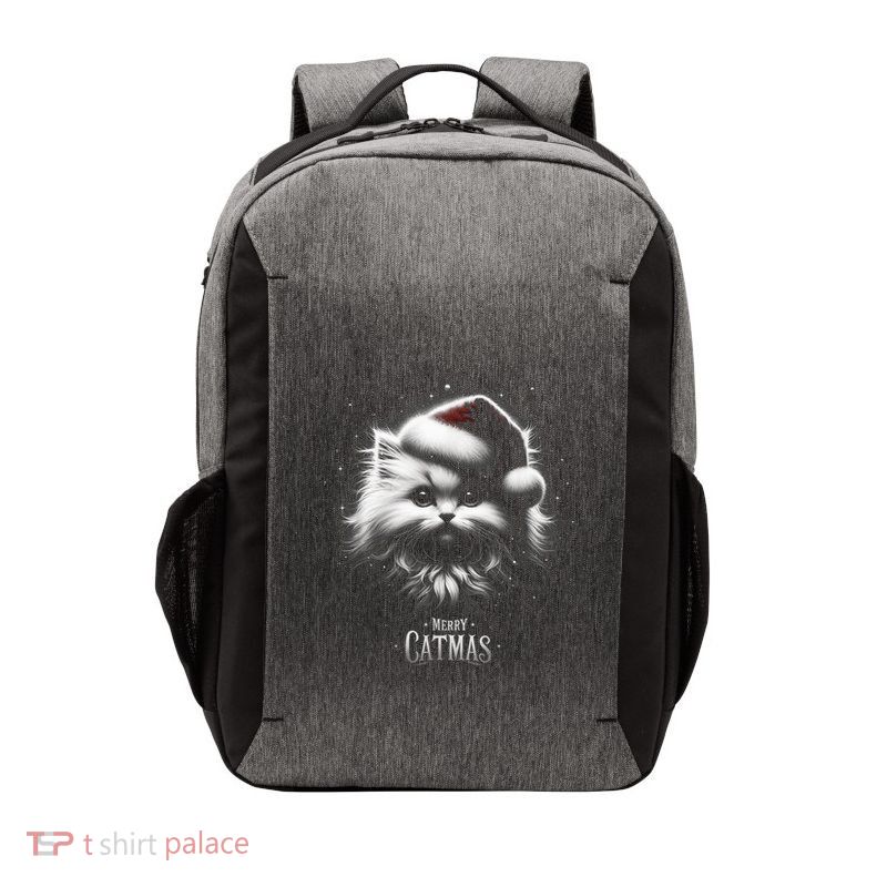 Merry Catmas Cat Lover Funny Christmas Vector Backpack