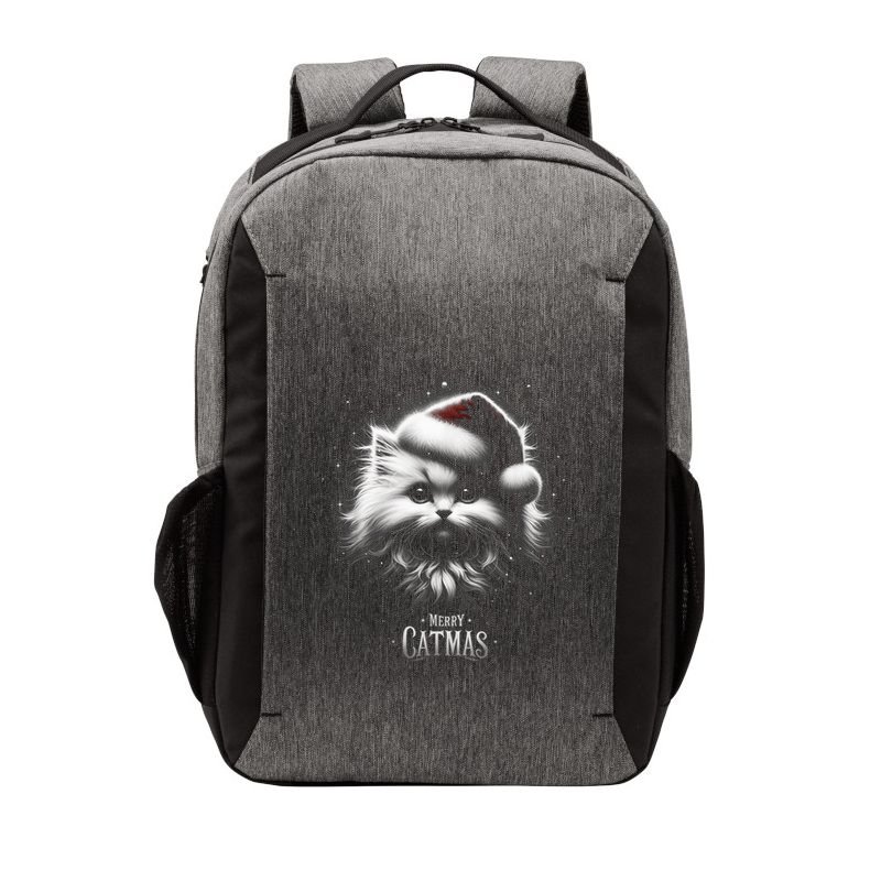 Merry Catmas Cat Lover Funny Christmas Vector Backpack