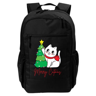 Merry Catmas Cute Christmas Cat Lover Backpack