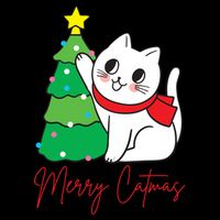 Merry Catmas Cute Christmas Cat Lover Wool Snapback Cap