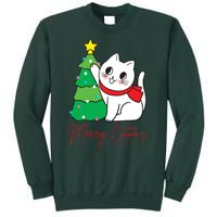 Merry Catmas Cute Christmas Cat Lover Sweatshirt