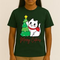 Merry Catmas Cute Christmas Cat Lover T-Shirt