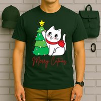 Merry Catmas Cute Christmas Cat Lover T-Shirt