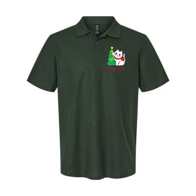 Merry Catmas Cute Christmas Cat Lover Polo