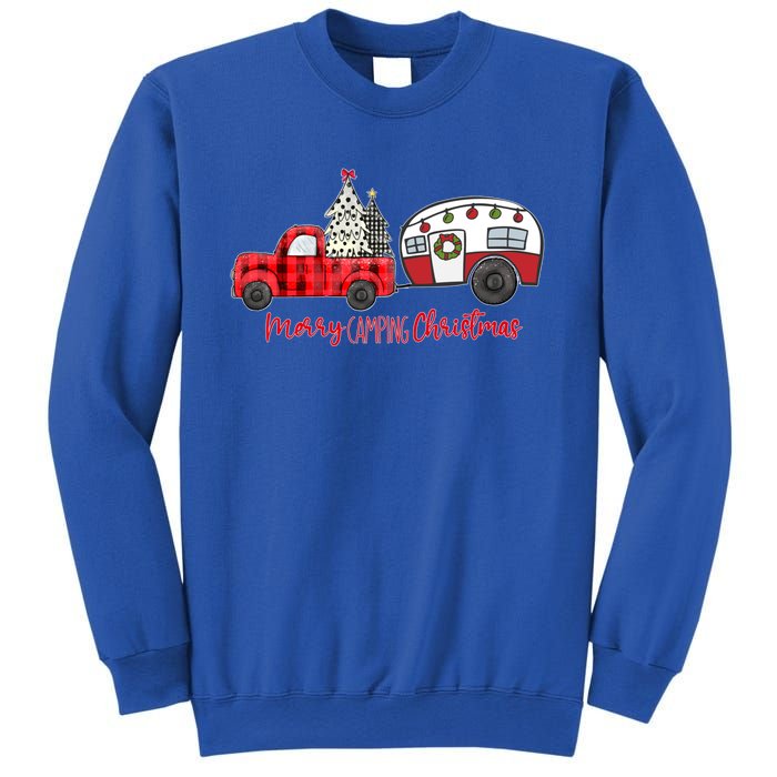 Merry Camping Christmas Vintage Truck Camper RvErs Great Gift Sweatshirt