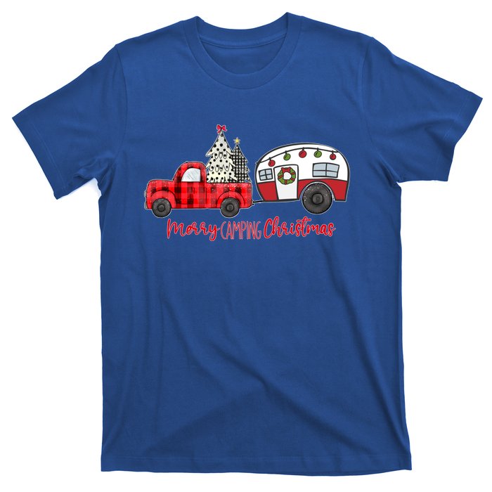 Merry Camping Christmas Vintage Truck Camper RvErs Great Gift T-Shirt