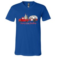 Merry Camping Christmas Vintage Truck Camper RvErs Great Gift V-Neck T-Shirt