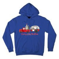 Merry Camping Christmas Vintage Truck Camper RvErs Great Gift Tall Hoodie