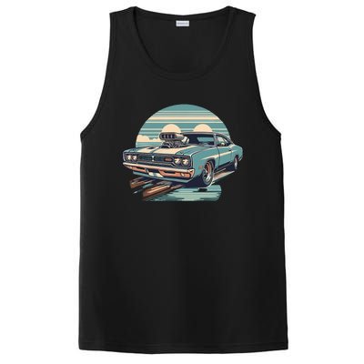 Muscle Car (Classic Vintage Retro Design) PosiCharge Competitor Tank