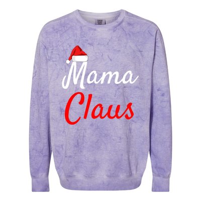 Mama Claus Cool Gift Daddy Claus Mama Claus Sweaters Pjs Cool Gift Colorblast Crewneck Sweatshirt