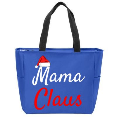 Mama Claus Cool Gift Daddy Claus Mama Claus Sweaters Pjs Cool Gift Zip Tote Bag